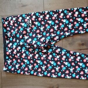 Vibrant colors Filly Flair Floral Leggings size‎ L